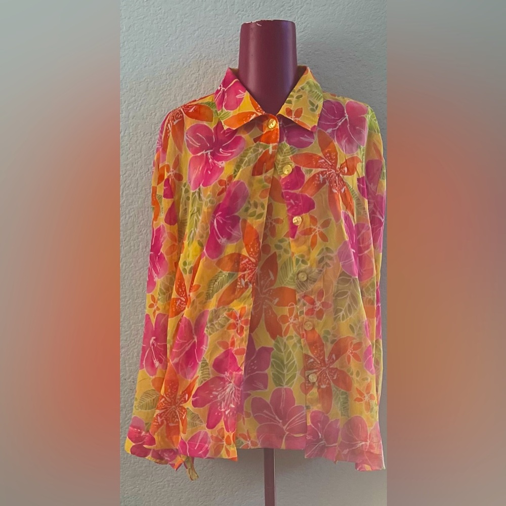 Blouse 2 pieces Drapers &Damon’s’ Xl P no tag good condition